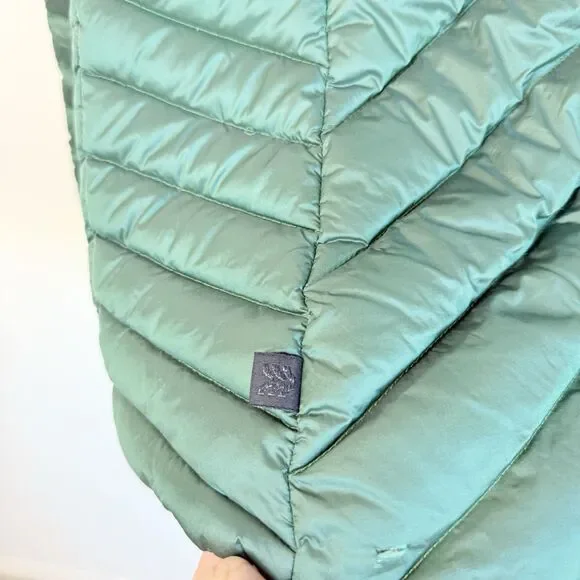 All In Motion Womens Extra Large Lightweight Packable Down Puffer Jacket Green - Picture 10 of 16